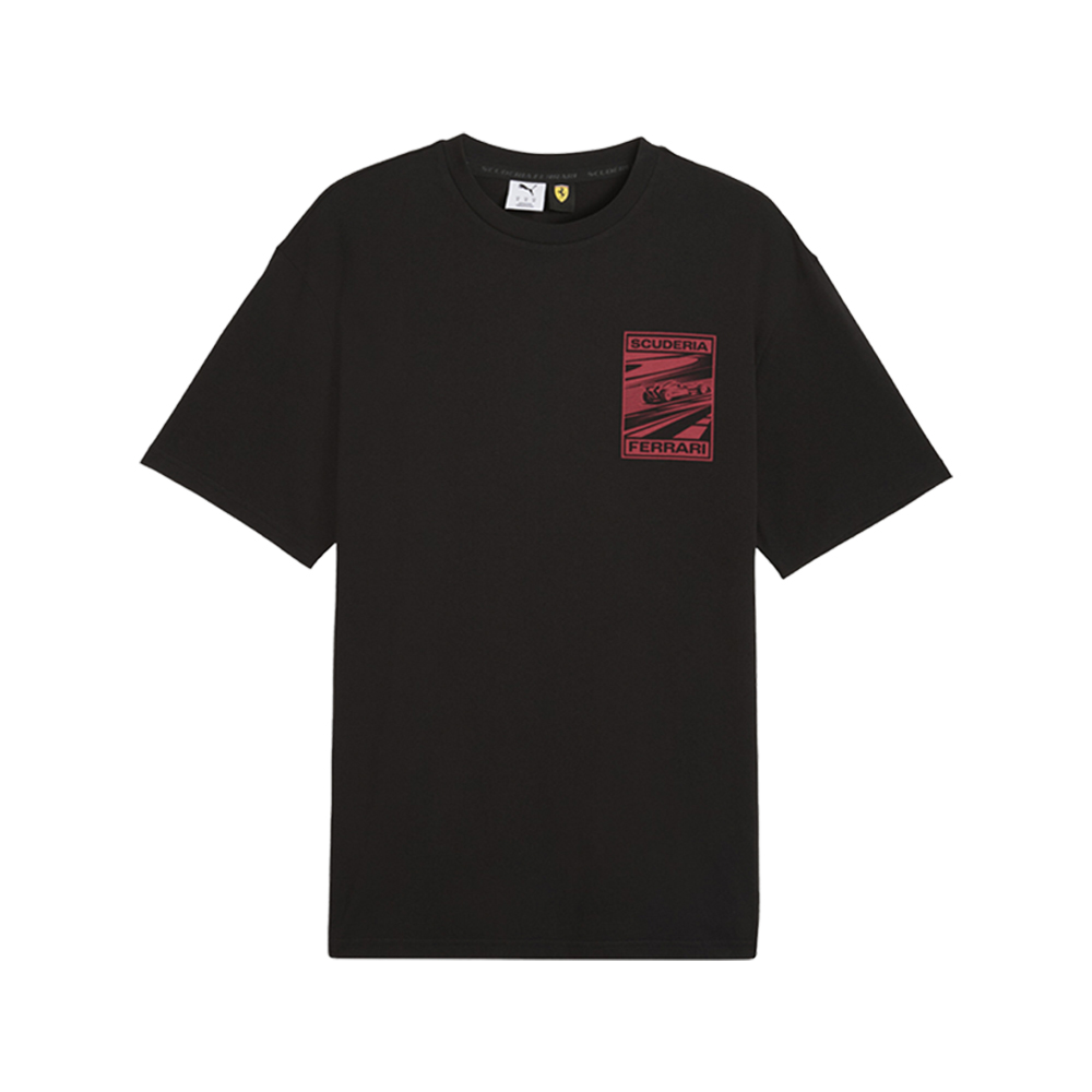 PUMA Scuderia Ferrari Men's Graphic T-Shirt in Black, Size XXL