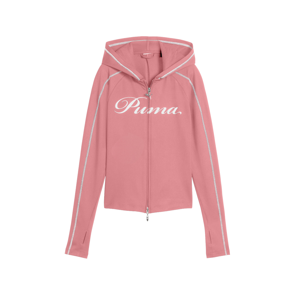 PUMA T7 Street Glam Women's Hoodie in Pink, Size XS