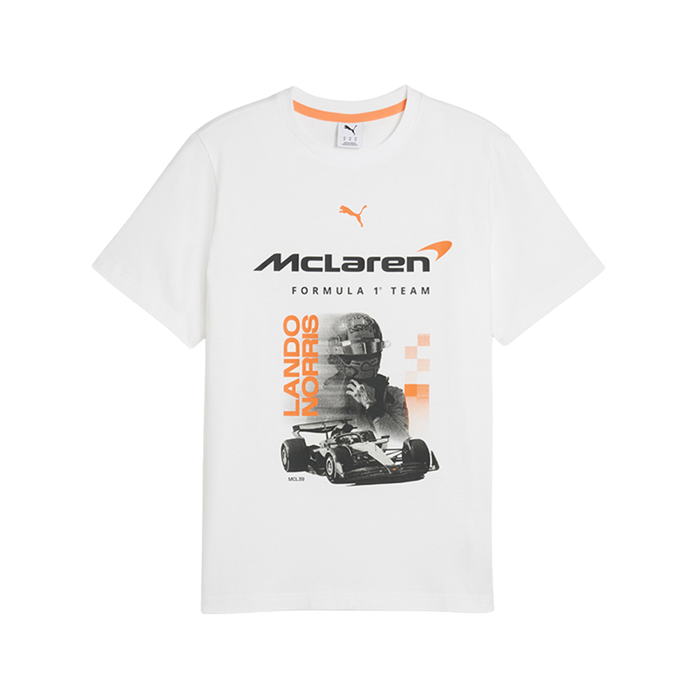 PUMA McLAREN MASTERCARD F1 TEAM Men's Replica Norris T-Shirt in White, Size M