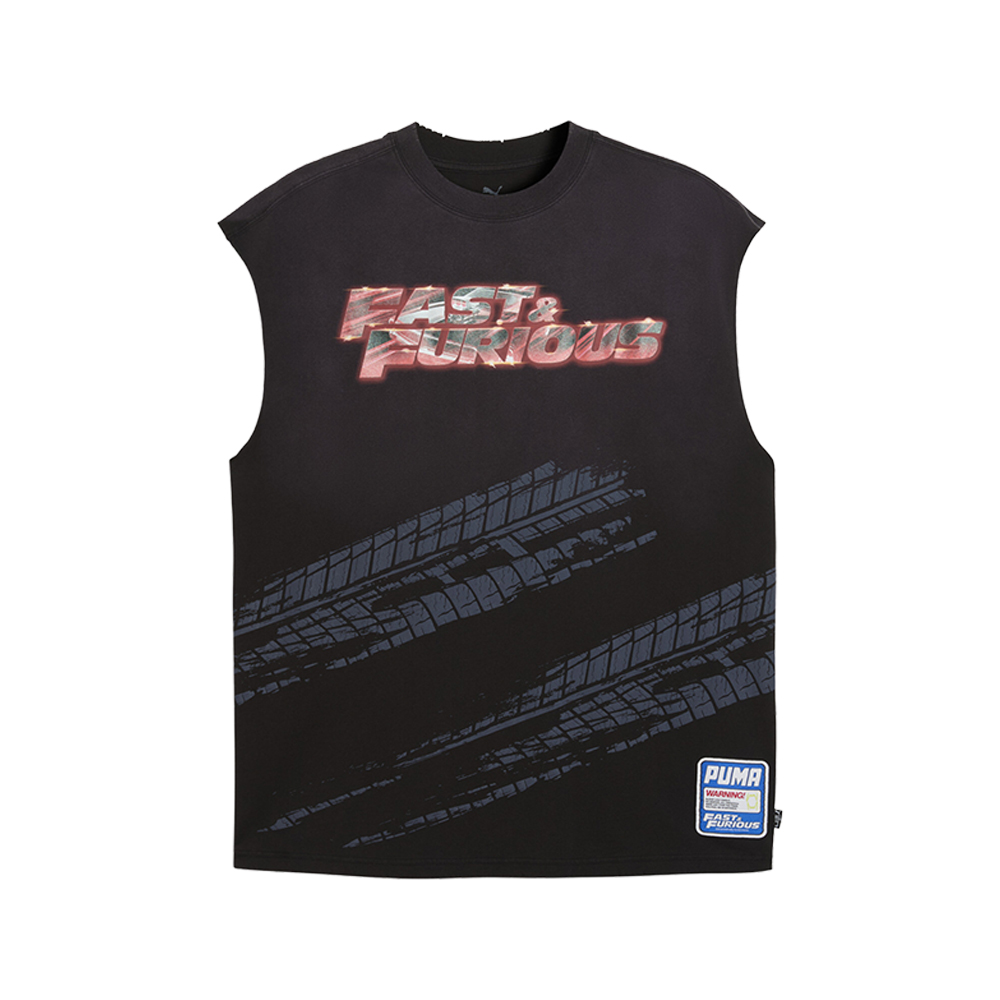 PUMA PUMA X FAST AND FURIOUS Crew Neck Sleeveless T-Shirt