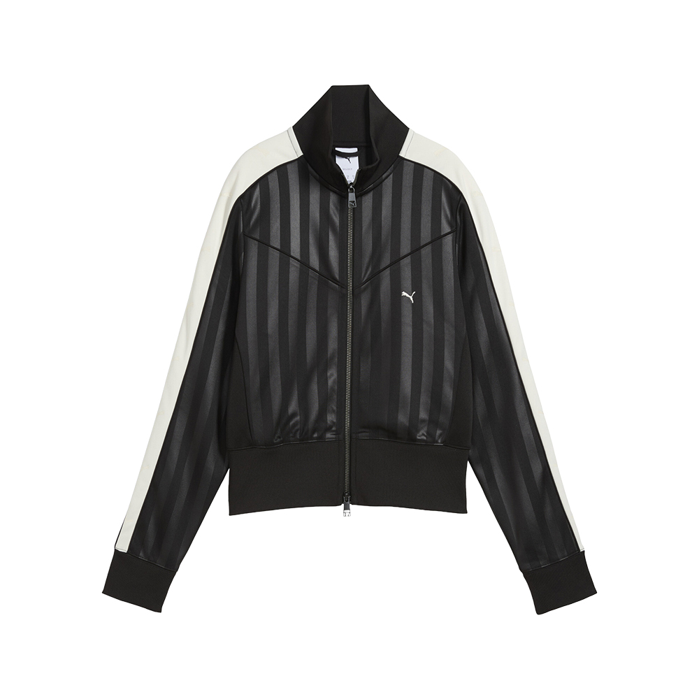 PUMA T7 Women's Track Jacket in Black, Size L
