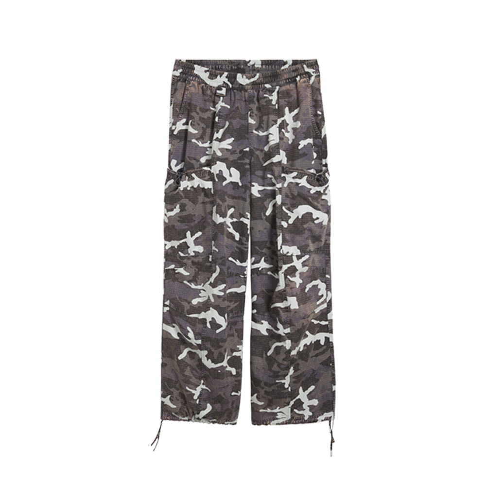 PUMATECH Camo Oversized Pants in Grey, Size L