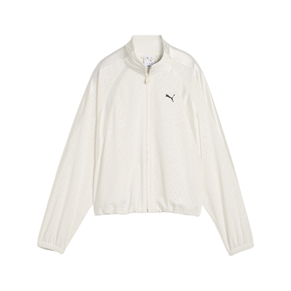 PUMA Lace Pack T7 Women's Relaxed Jacket in White, Size XS