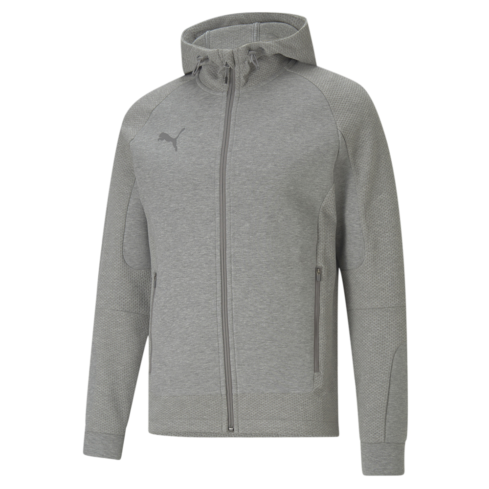 PUMA teamCUP Casuals Hooded Football Slim Fit Full Zip Jacket