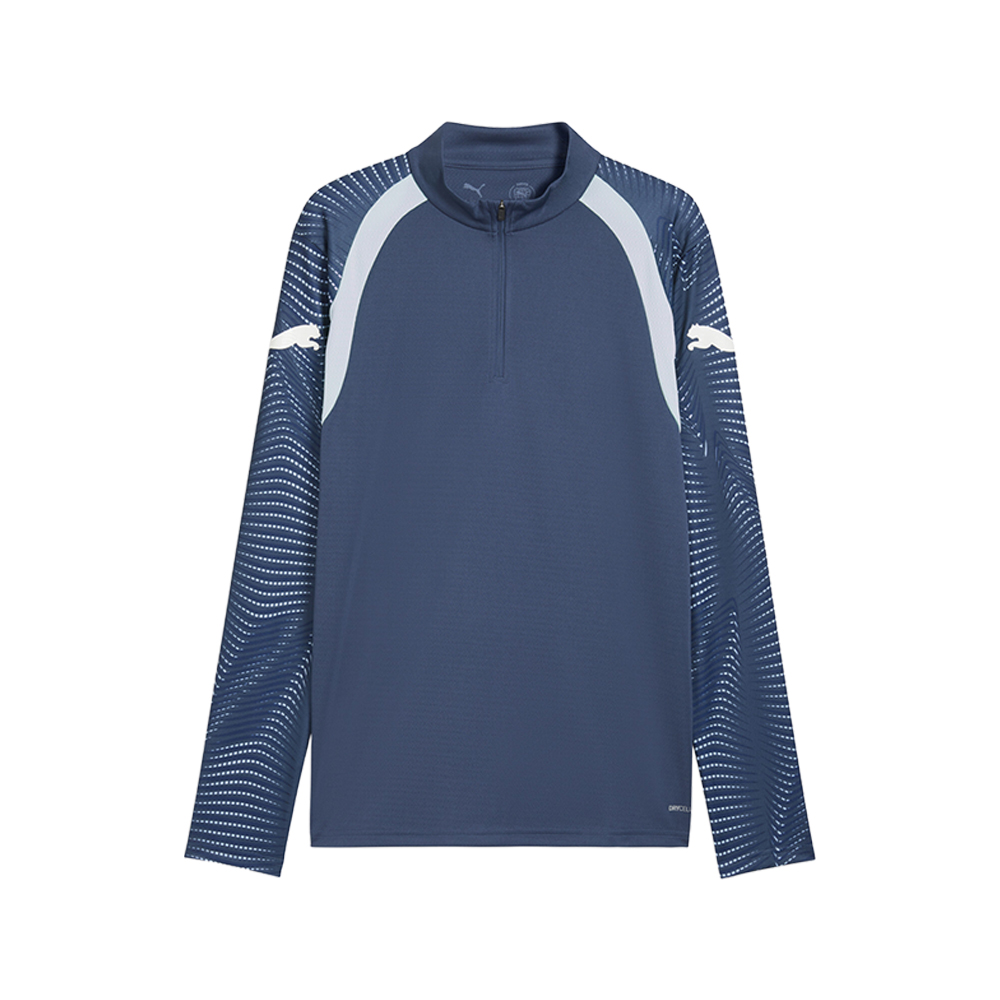 PUMA individualFINAL Men's Quarter-Zip Soccer Top in Blue, Size M