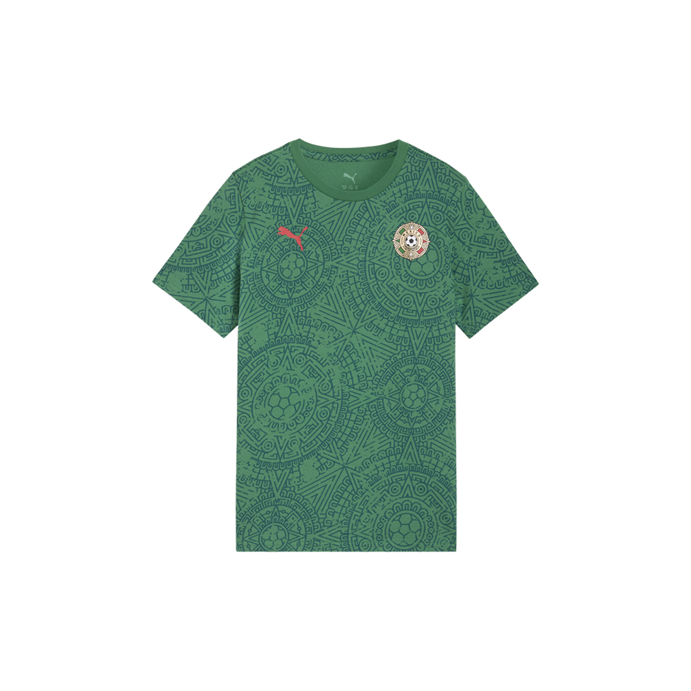 PUMA Mexico Soccer Fanwear Big Kids' T-Shirt in Green, Size M