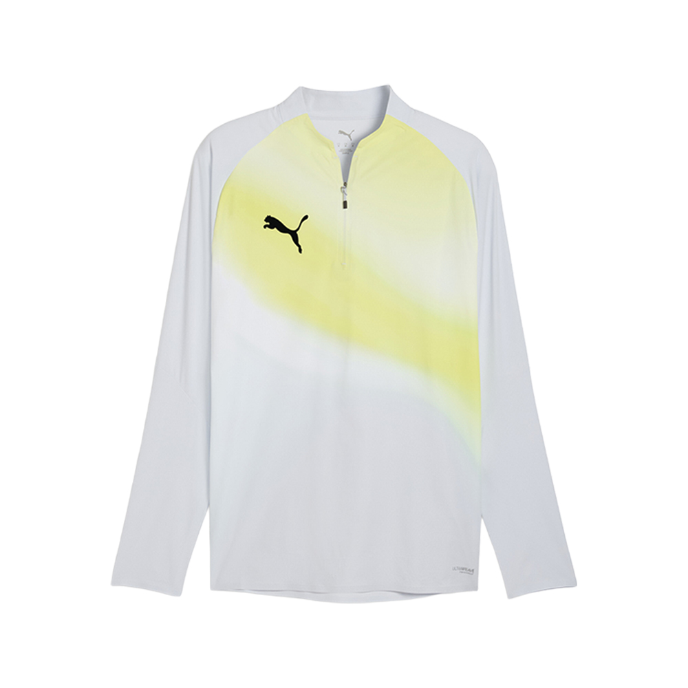 PUMA Individual Lightspeed Ultimate Men's Quarter-Zip Soccer Top in Grey, Size L