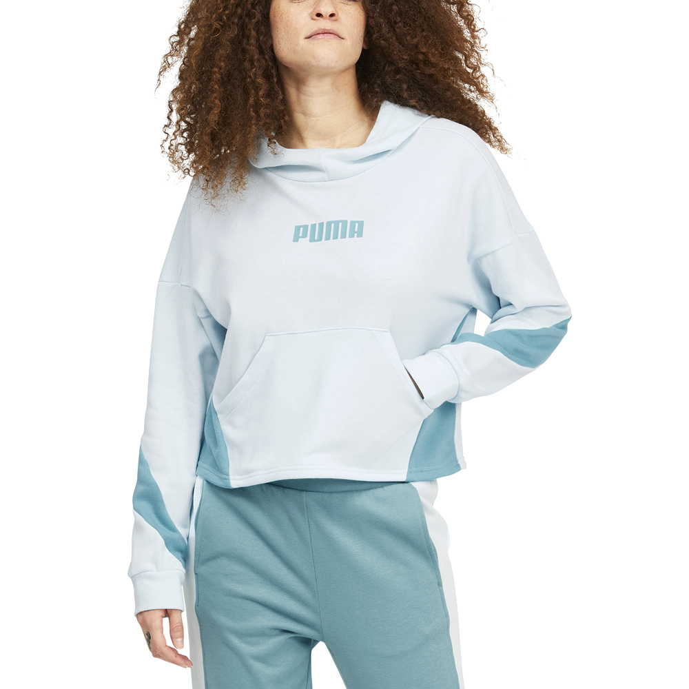 Французский махровый пуловер с капюшоном и логотипом Puma Train, женская повседневная верхняя одежда размера XS, 67