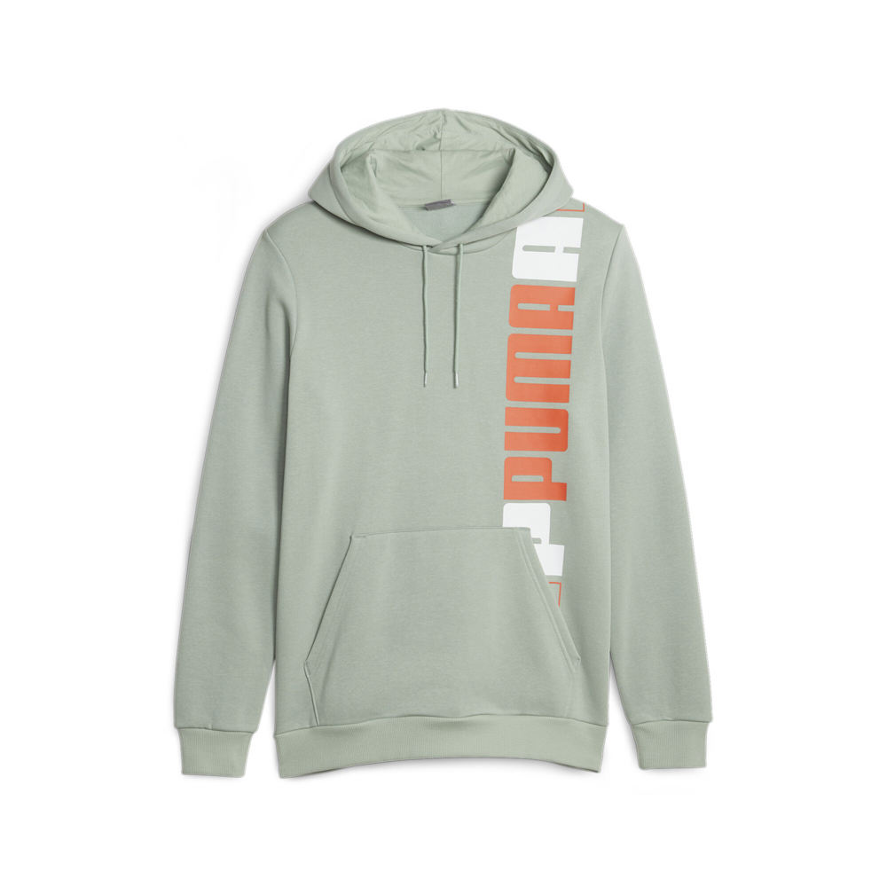 PUMA Essentials Logo Lab Pullover Hoodie Mens Green Casual