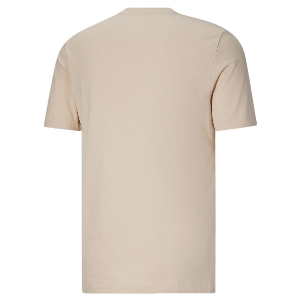 Puma Essentials Logo Beige Short T-Shirt Tops 67877 | eBay Mens Neck Crew Sleeve Casual