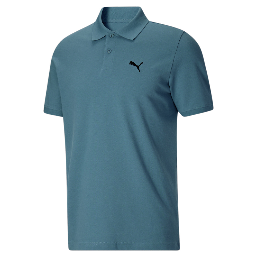 Puma Essential Pique Small Logo Short Sleeve Polo Short Mens Blue ...