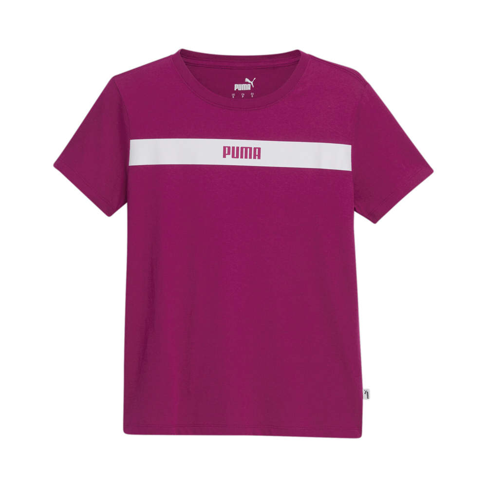 Puma Upfront Line Crew Neck Short Sleeve T-Shirt Womens Pink Casual Tops  6791652