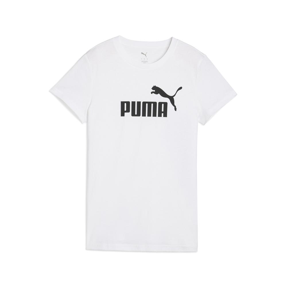 PUMA Essentials No. 1 Logo Women's T-Shirt in White, Size L