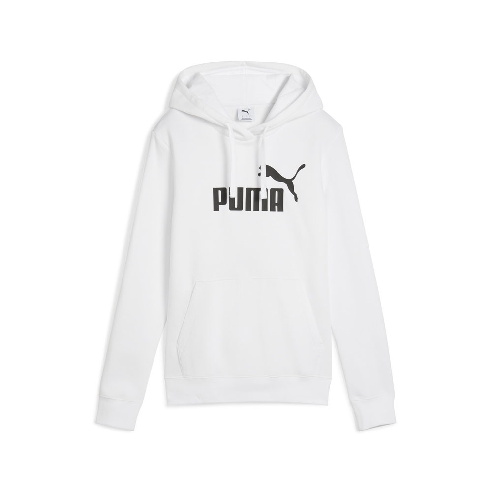 PUMA Essentials No. 1 Logo Women's Hoodie in White, Size S