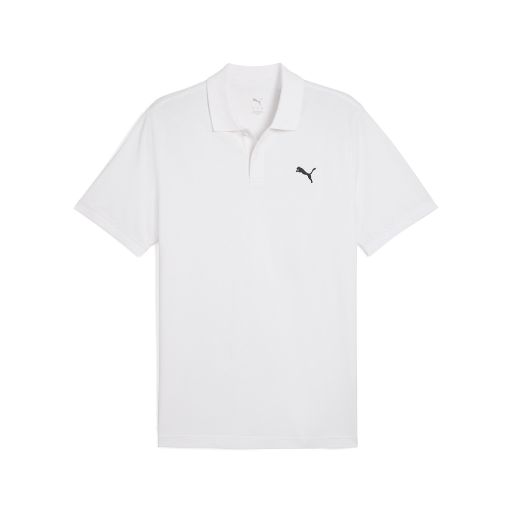PUMA Essentials Men's Pique Polo Shirt in White, Size XL