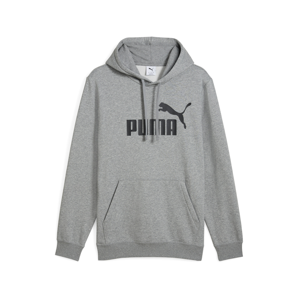 PUMA Essentials No. 1 Logo Men's Hoodie in Grey, Size XS
