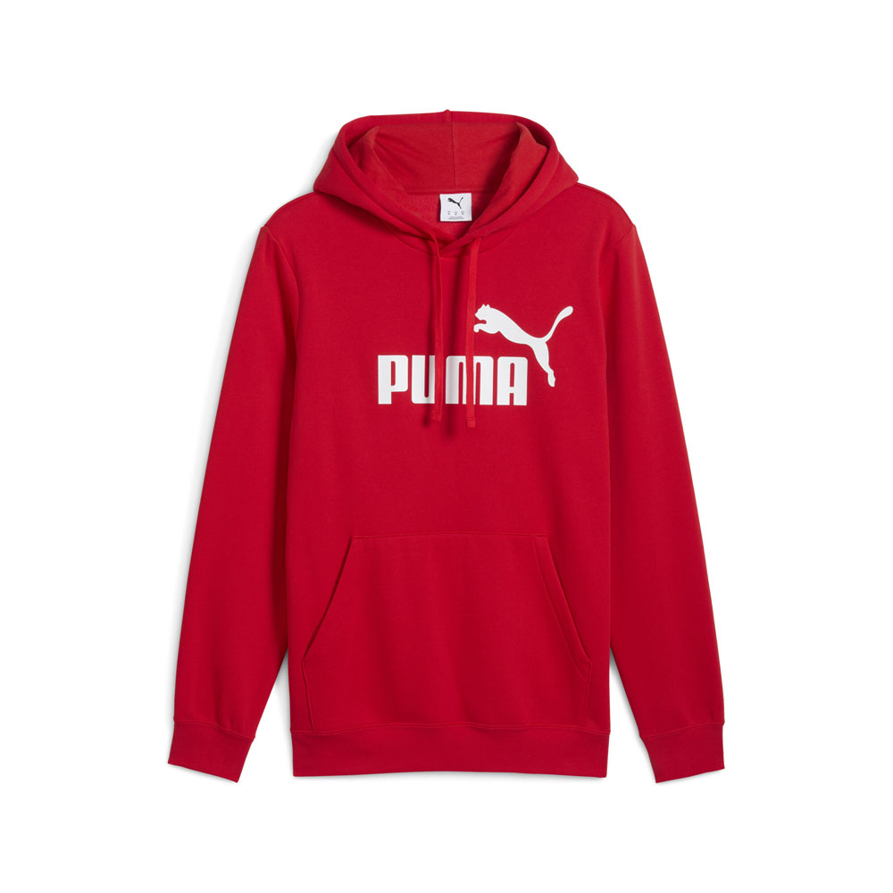 PUMA Essentials No. 1 Logo Men's Hoodie in Red, Size M