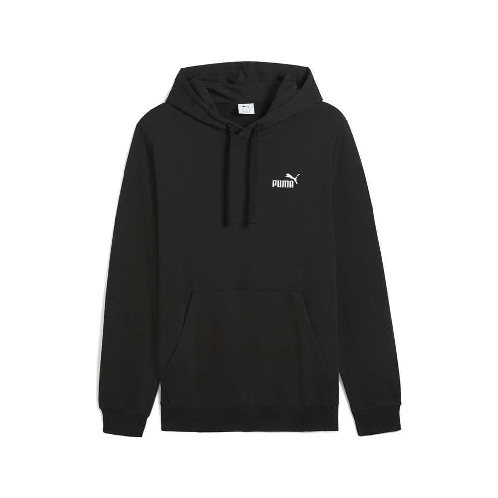 PUMA Essentials Men's Small Logo Hoodie in Black, Size M