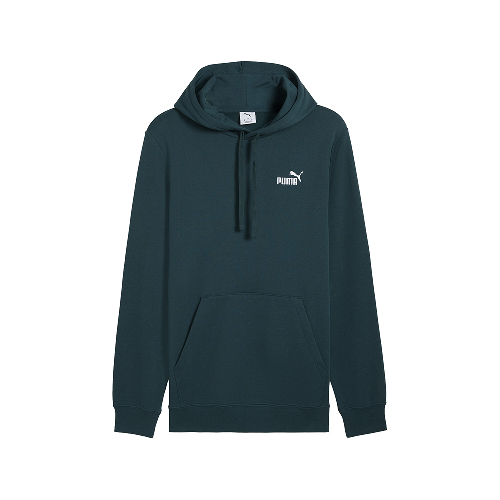PUMA Essentials Men's Small Logo Hoodie in Green, Size XXL