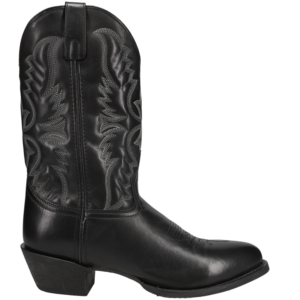 Laredo Birchwood Round Toe Cowboy Boots Black Mens Cowboy Boots