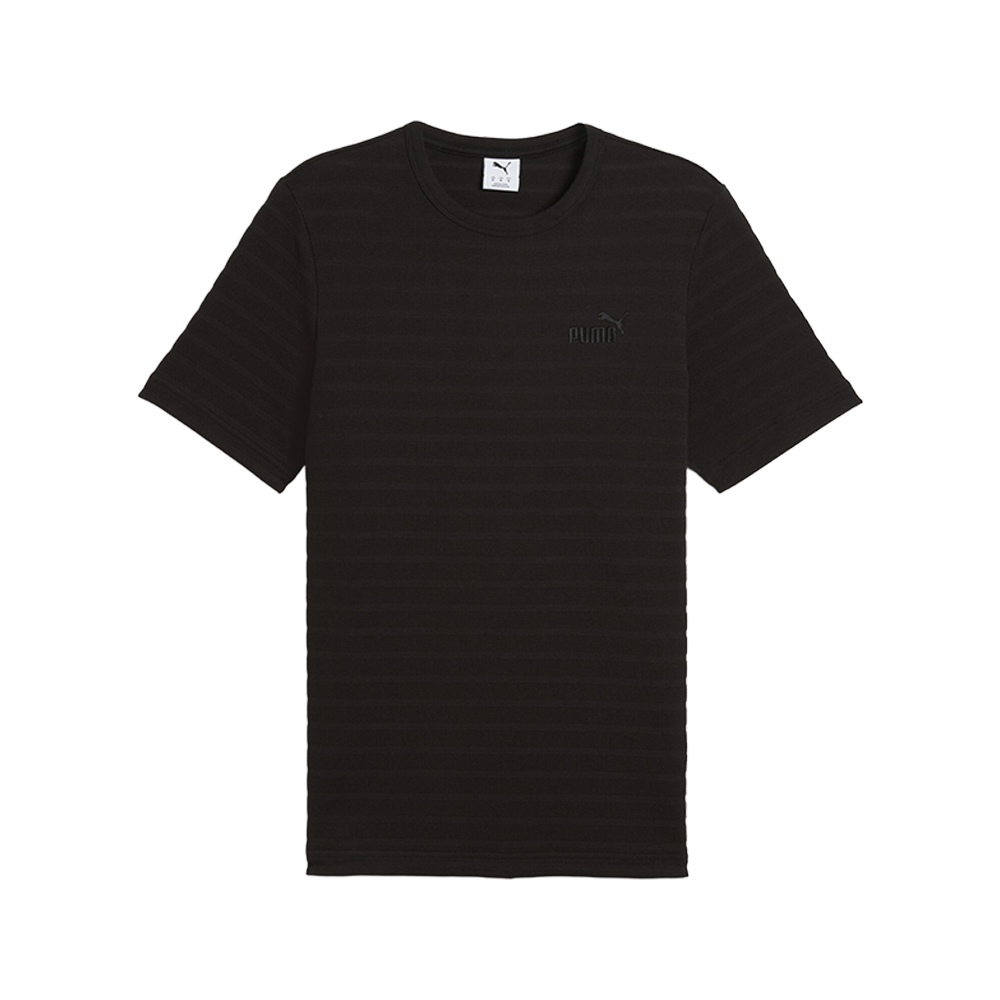 PUMA Elevated Essentials Structured Crew Neck Short Sleeve T-Shirt