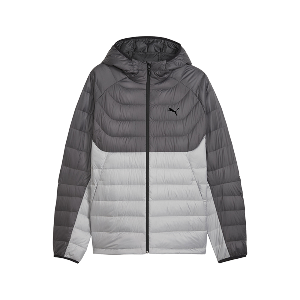 PUMA Packlite Men's Hooded Down Jacket in Grey, Size M