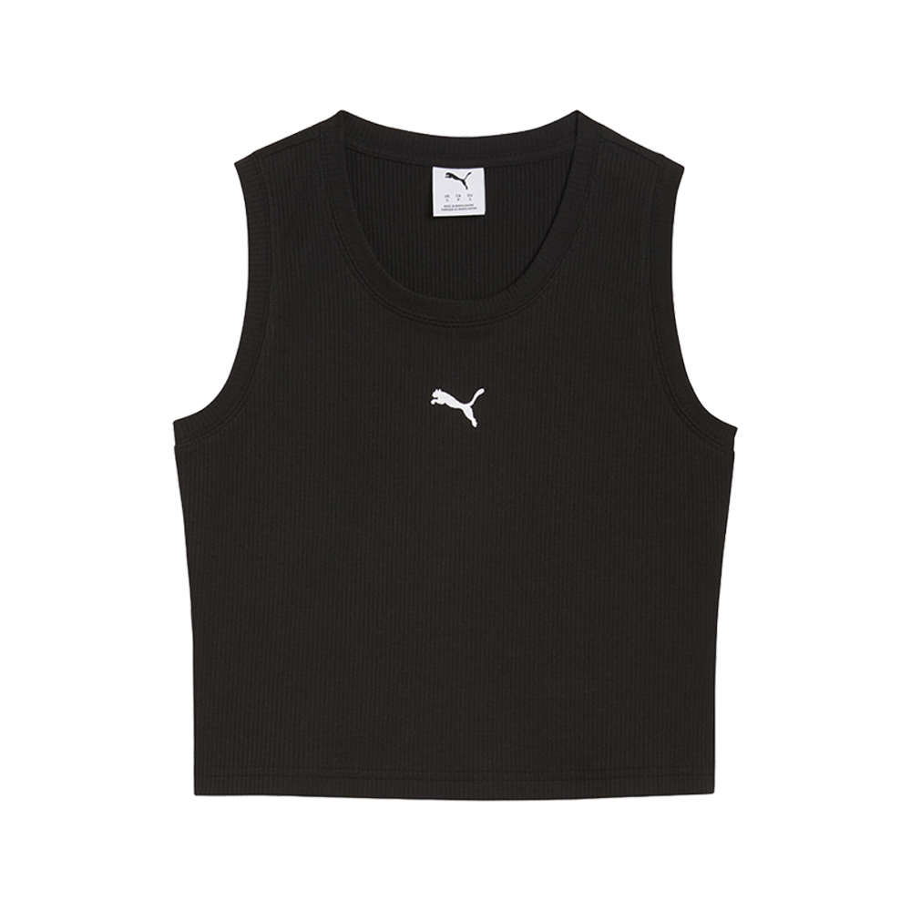 PUMA Essentials Slim Ribbed Crew Neck Tank Top
