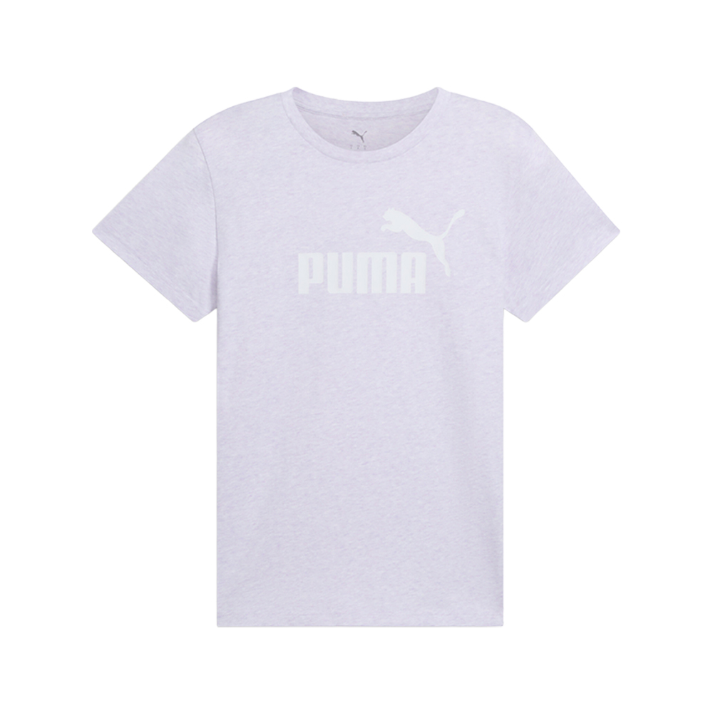 PUMA Essentials Logo Heather Crew Neck Short Sleeve T-Shirt