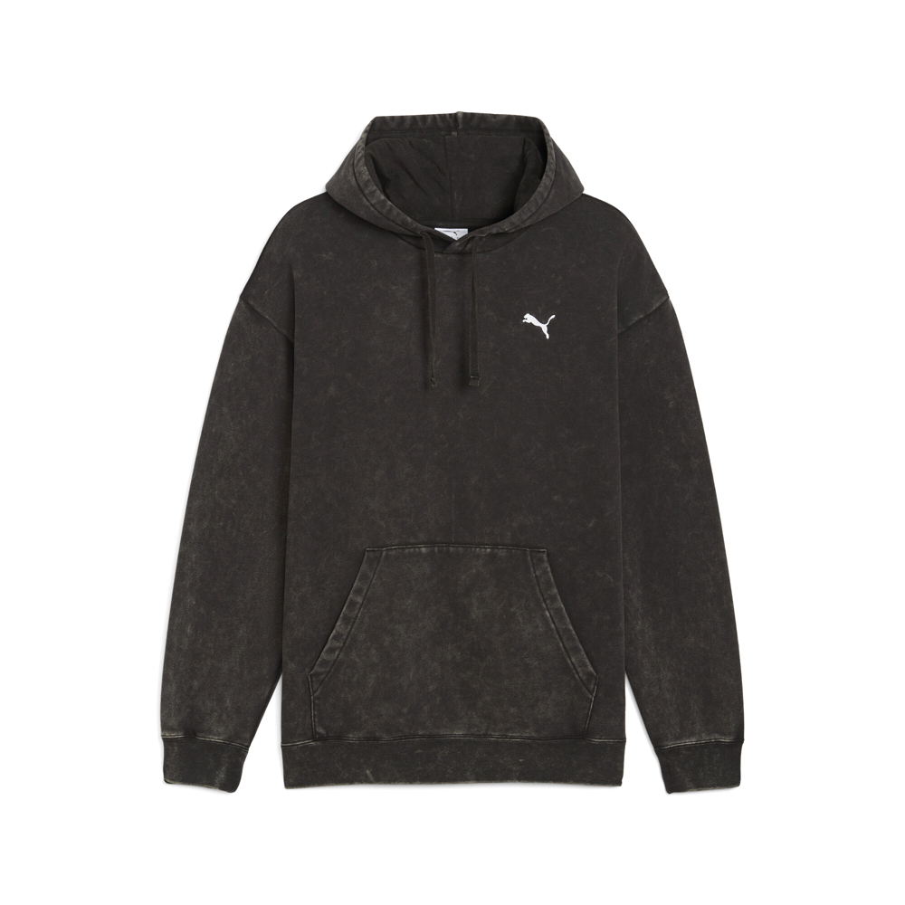 PUMA Elevated Essentials Acid Wash Fleece Pullover Hoodie