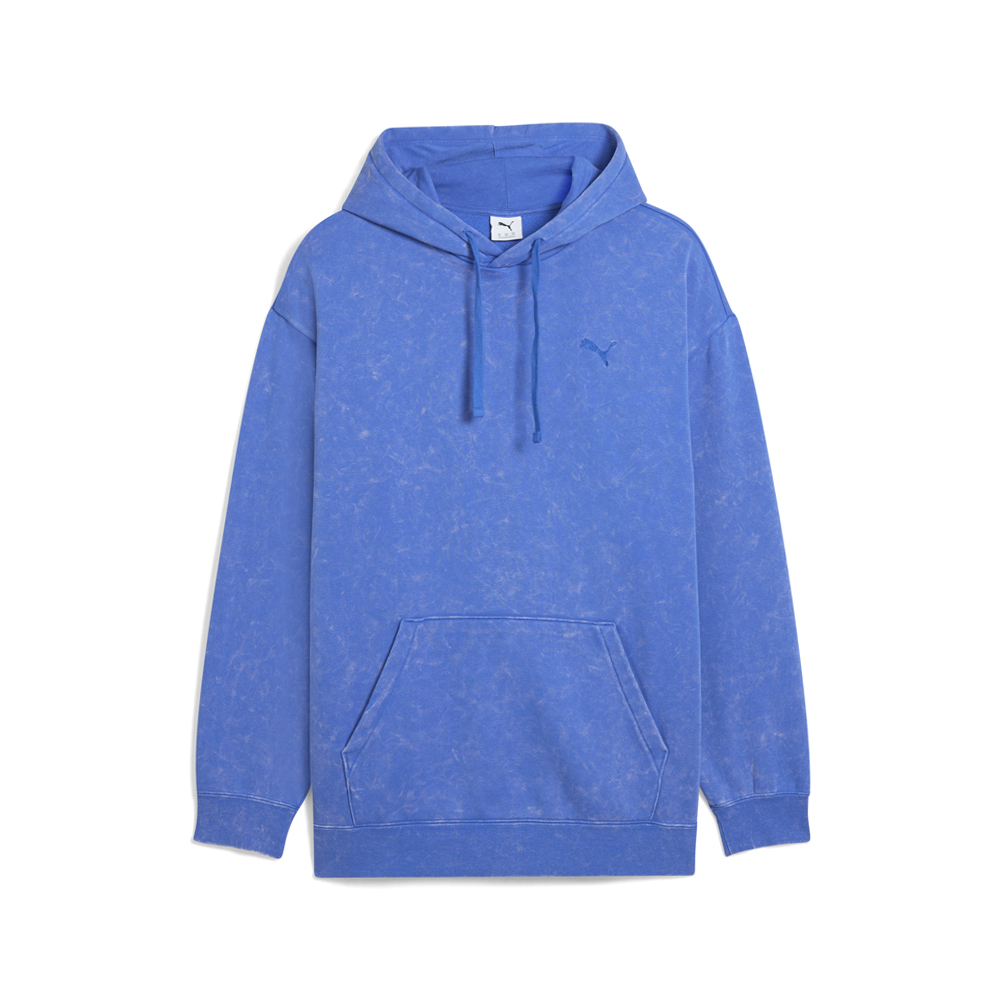 PUMA Elevated Essentials Acid Wash Fleece Pullover Hoodie