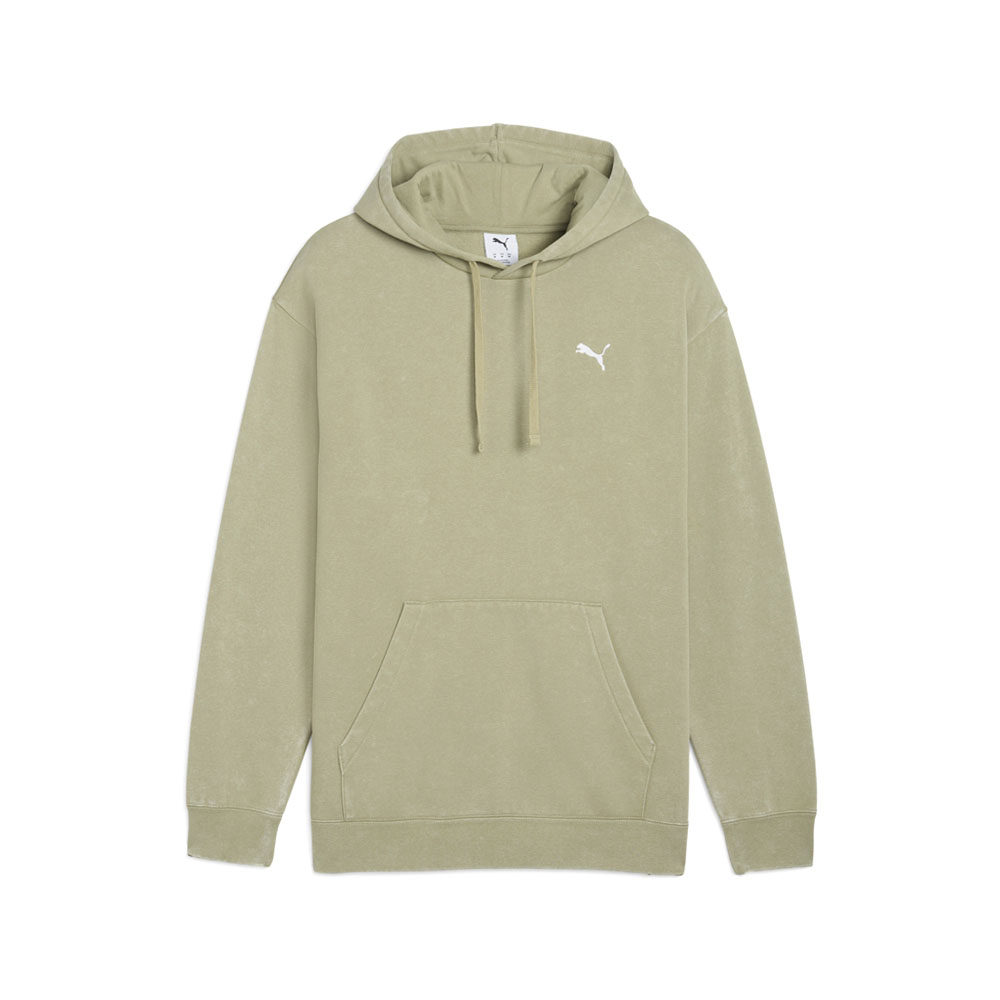 PUMA Elevated Essentials Acid Wash Fleece Pullover Hoodie