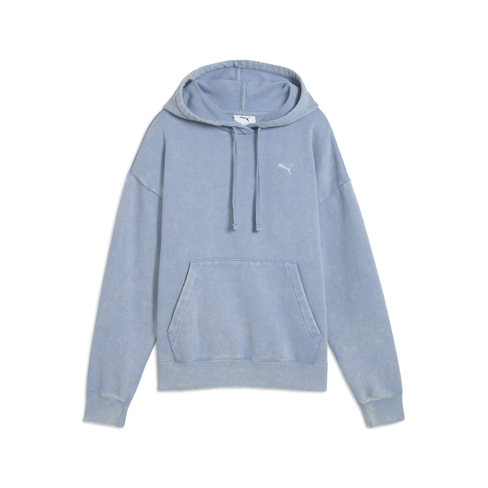 PUMA Elevated Essentials Acid Wash Fleece Pullover Hoodie