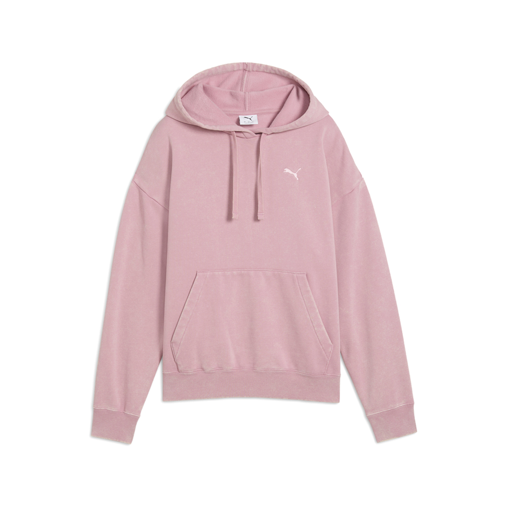 PUMA Elevated Essentials Acid Wash Fleece Pullover Hoodie