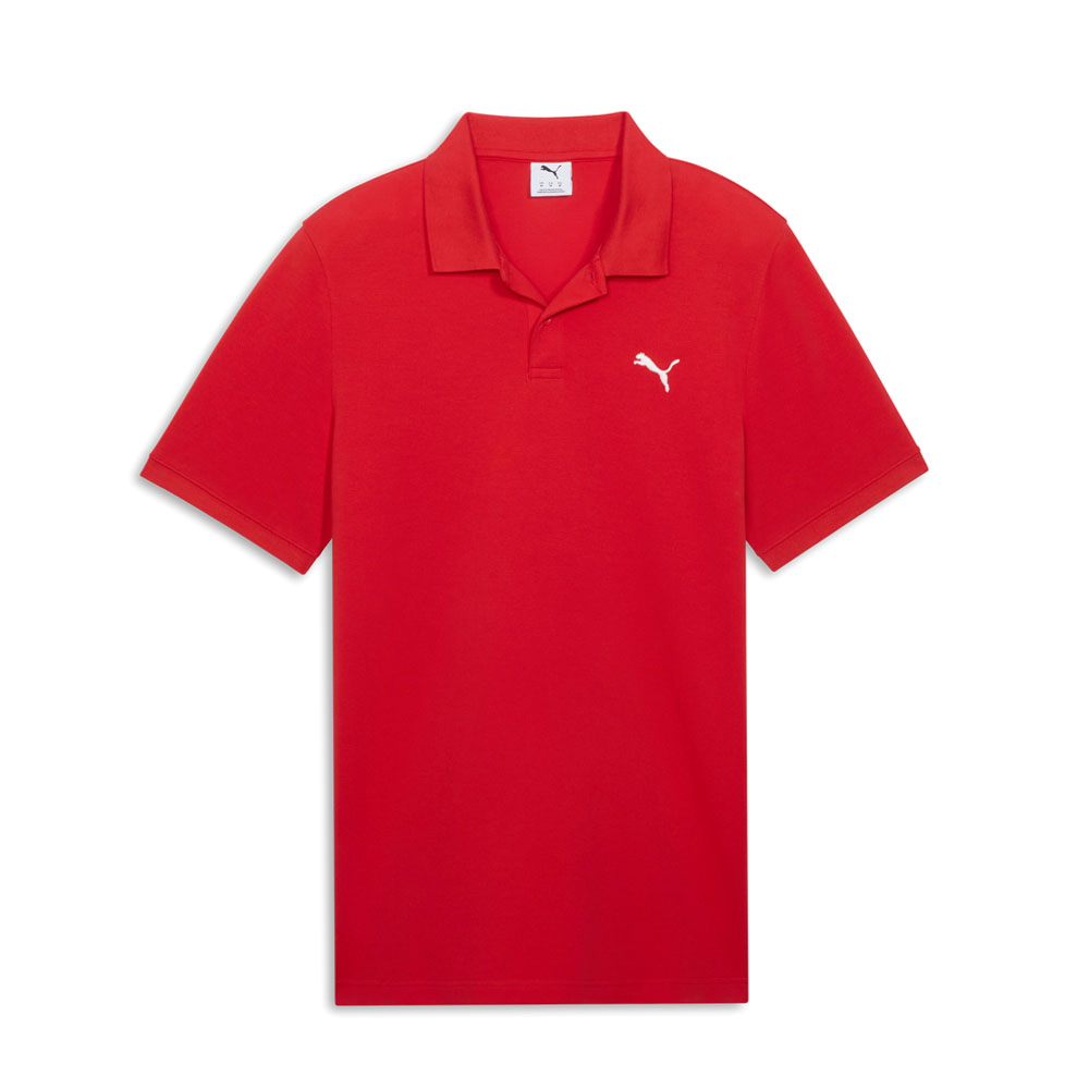 PUMA Essentials Small Logo Pique Short Sleeve Polo Shirt