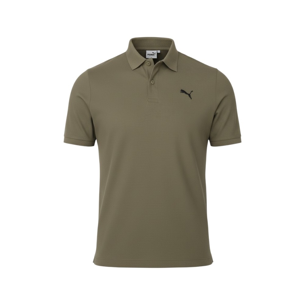 PUMA Essentials Small Logo Pique Short Sleeve Polo Shirt