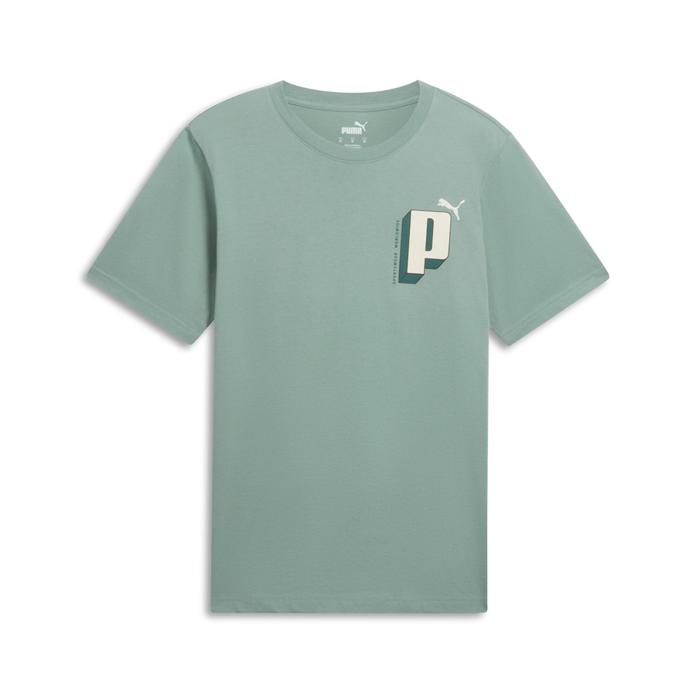 PUMA House of Graphics Crew Neck Short Sleeve Letter T-Shirt