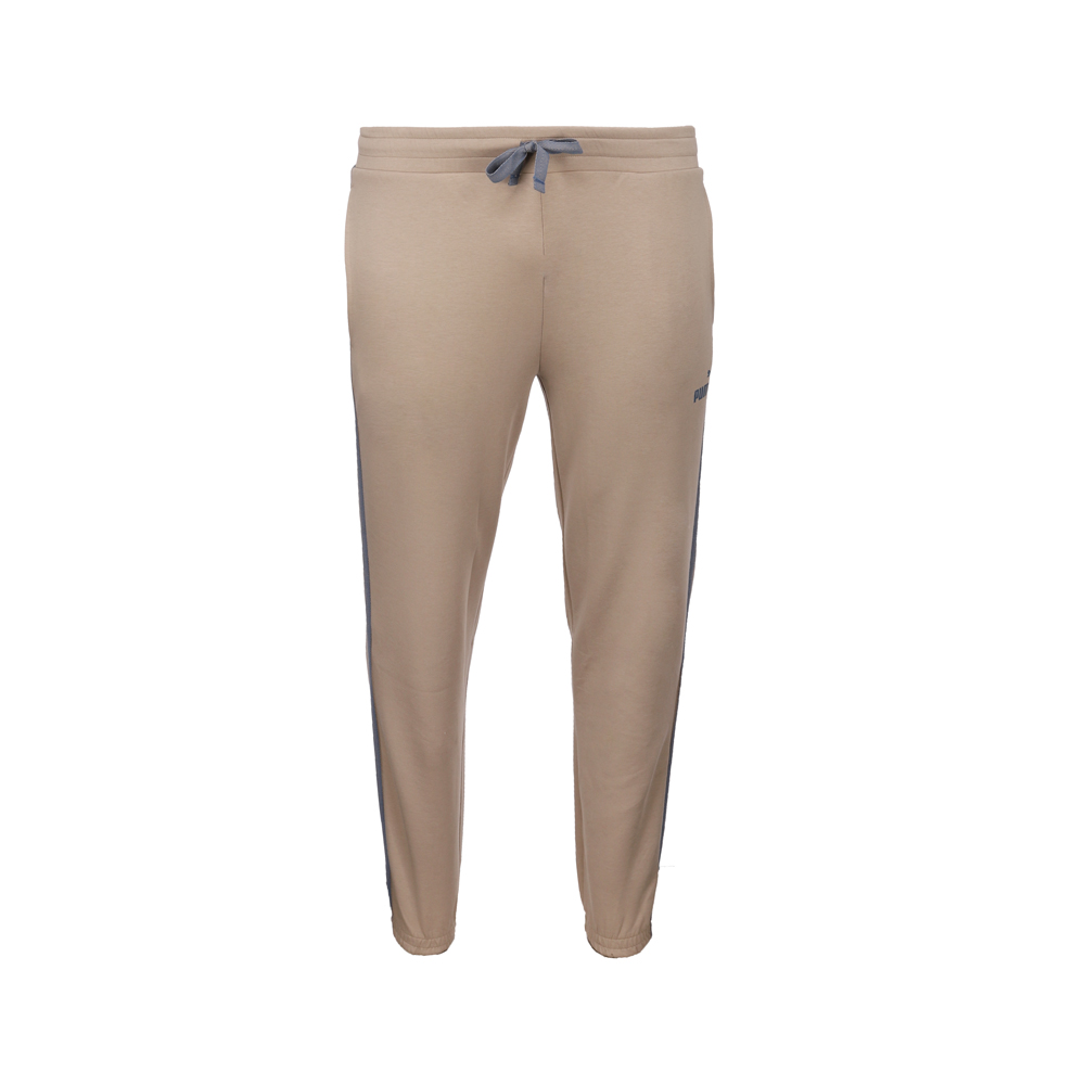 PUMA Essentials Herringbone Men's Track Pants in Beige, Size M