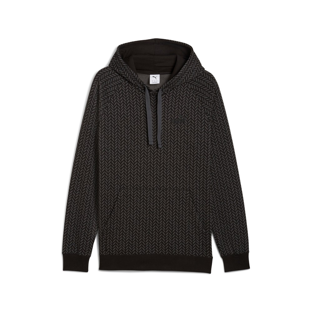 PUMA Essentials Herringbone Men's Hoodie in Black, Size S