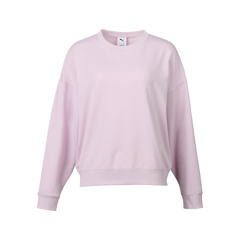 PUMA Relaxed Crew Neck Long Sleeve Sweatshirt