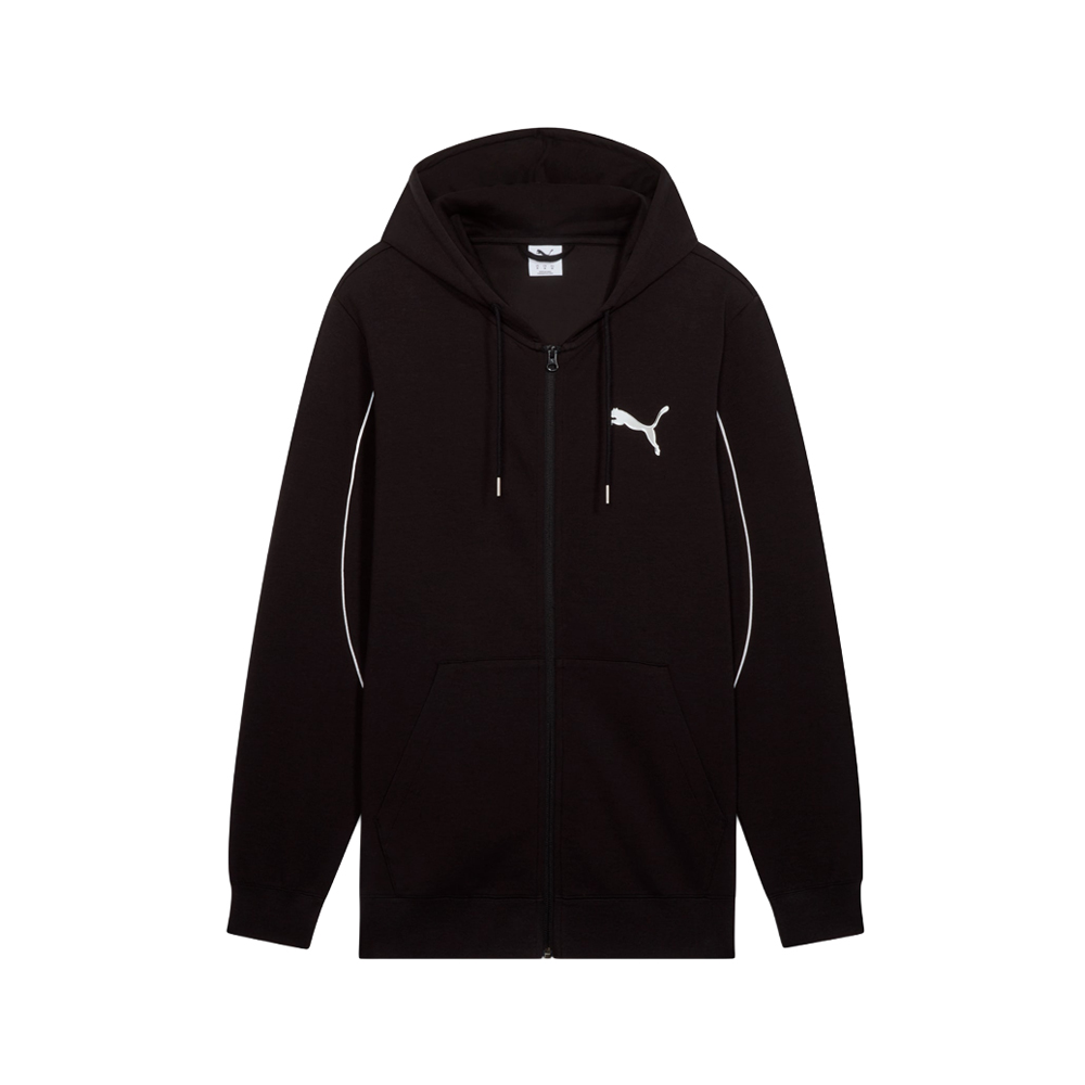 PUMA Sport Men's Zip-Up Hoodie in Black, Size XL