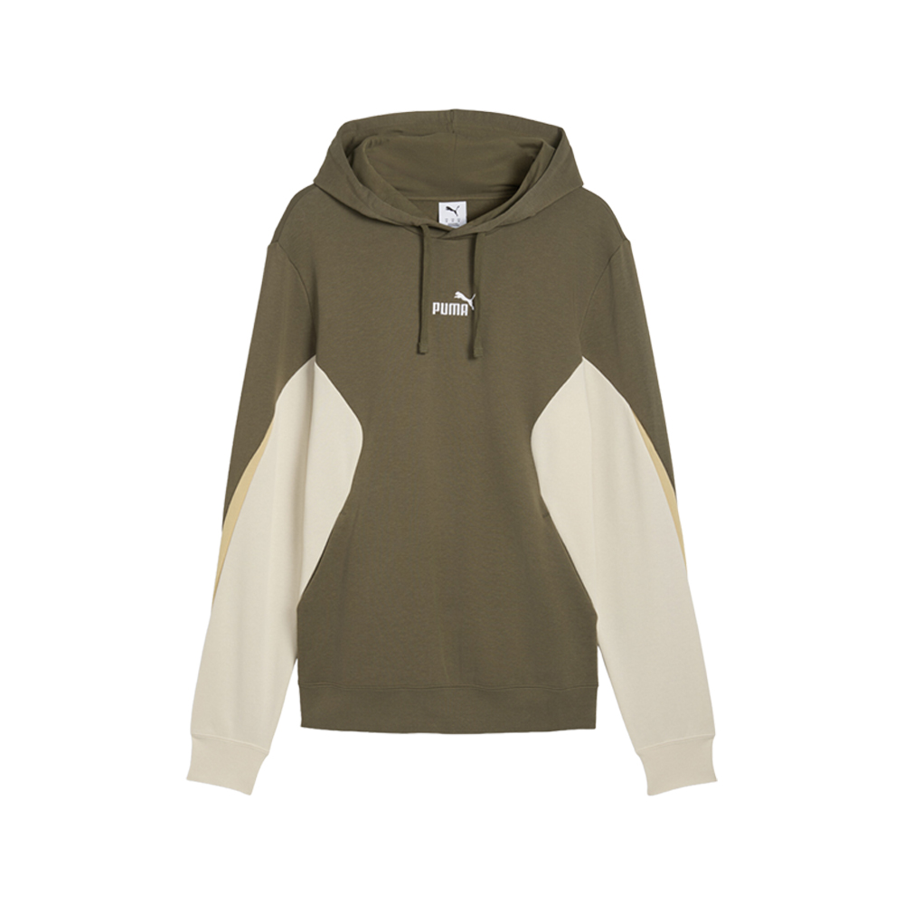 PUMA Essentials Block Men's Hoodie in Green, Size XL