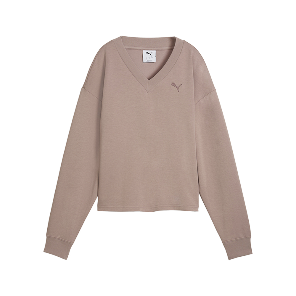 PUMA Essentials Elevated Comfort V-Neck Long Sleeve Sweater