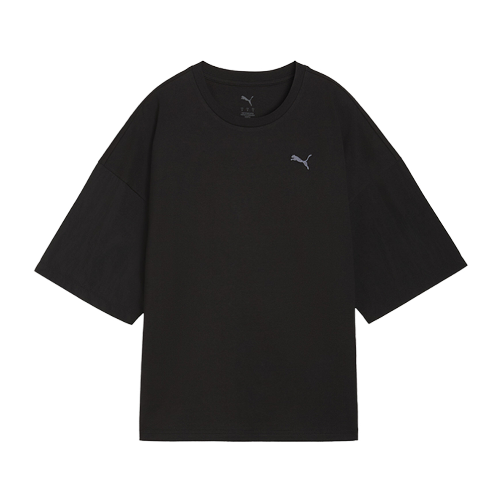 PUMA HER Women's Oversized T-Shirt in Black, Size M