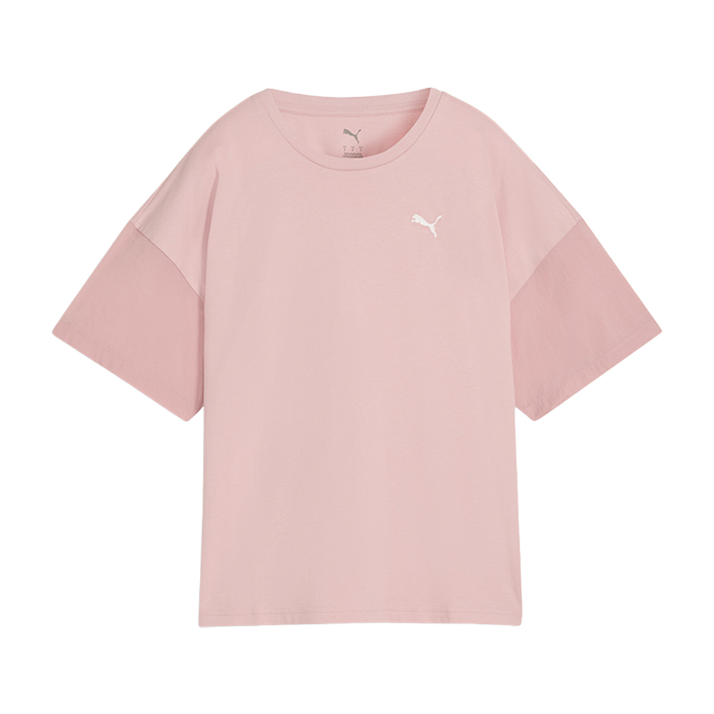 PUMA HER Women's Oversized T-Shirt in Pink, Size L