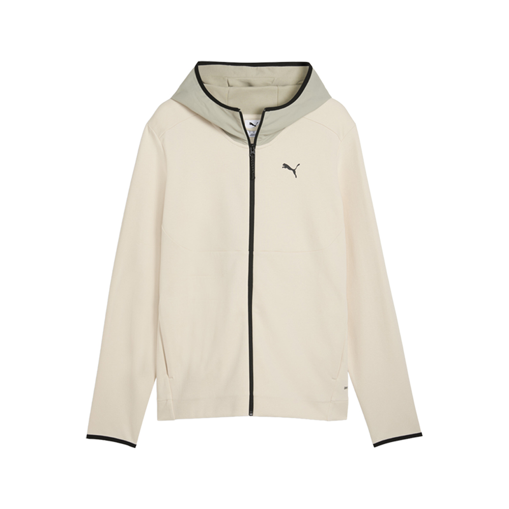PUMATECH Men's Zip-Up Hoodie in White, Size XL