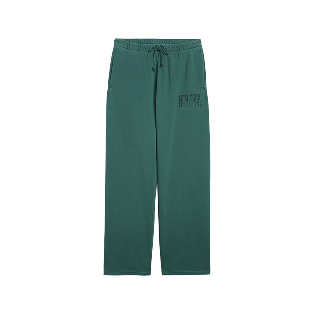 PUMA Wardrobe Essentials NYC Women's Sweatpants in Green, Size M