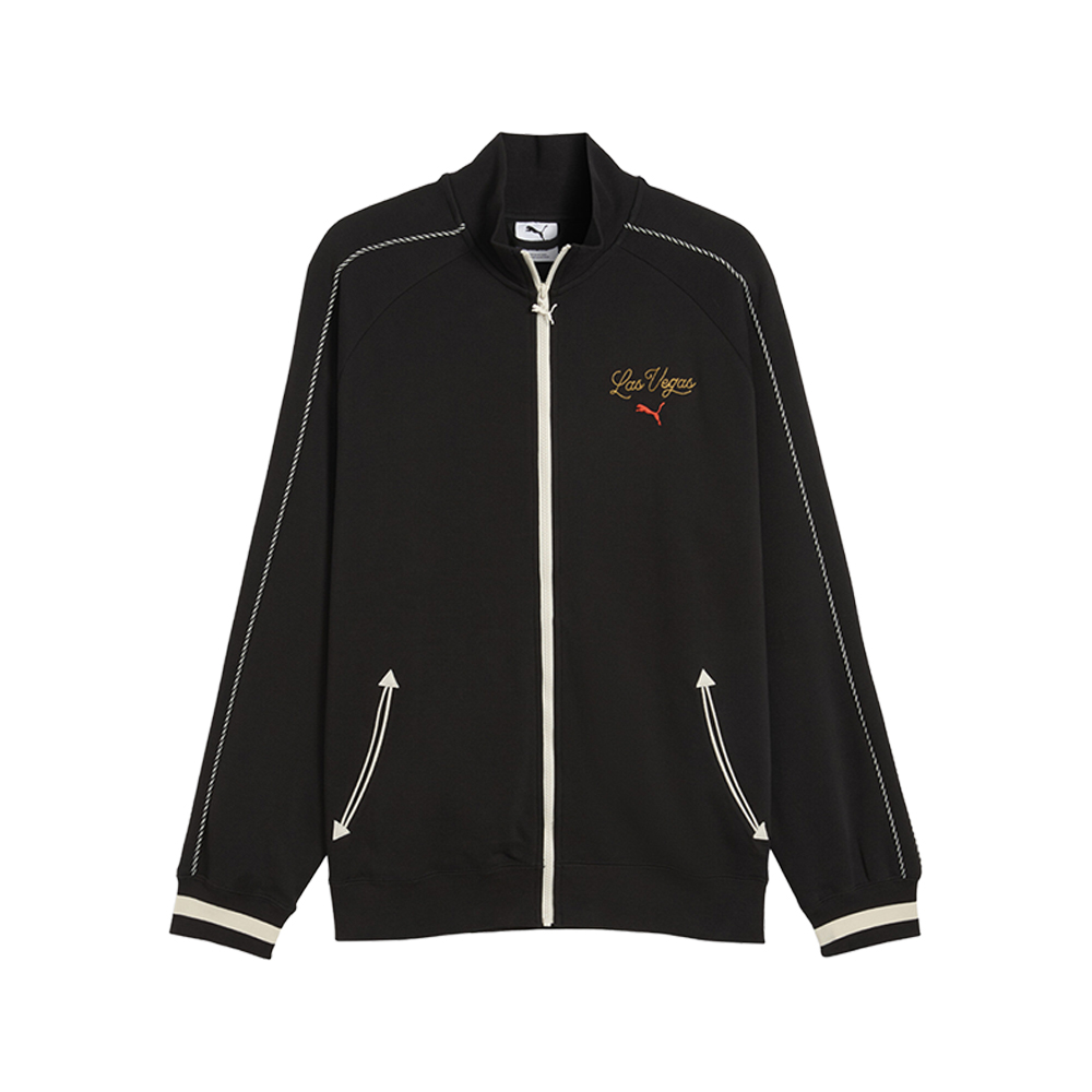 PUMA T7 Las Vegas Men's Track Jacket in Black, Size M