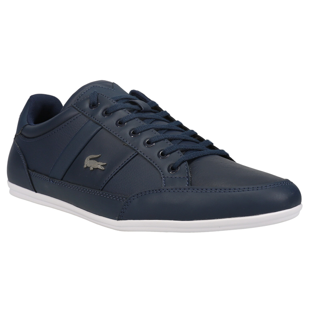 Lacoste Chaymon BL 1 Mens Casual Shoes Lace Up Leather Fashion Sneakers 