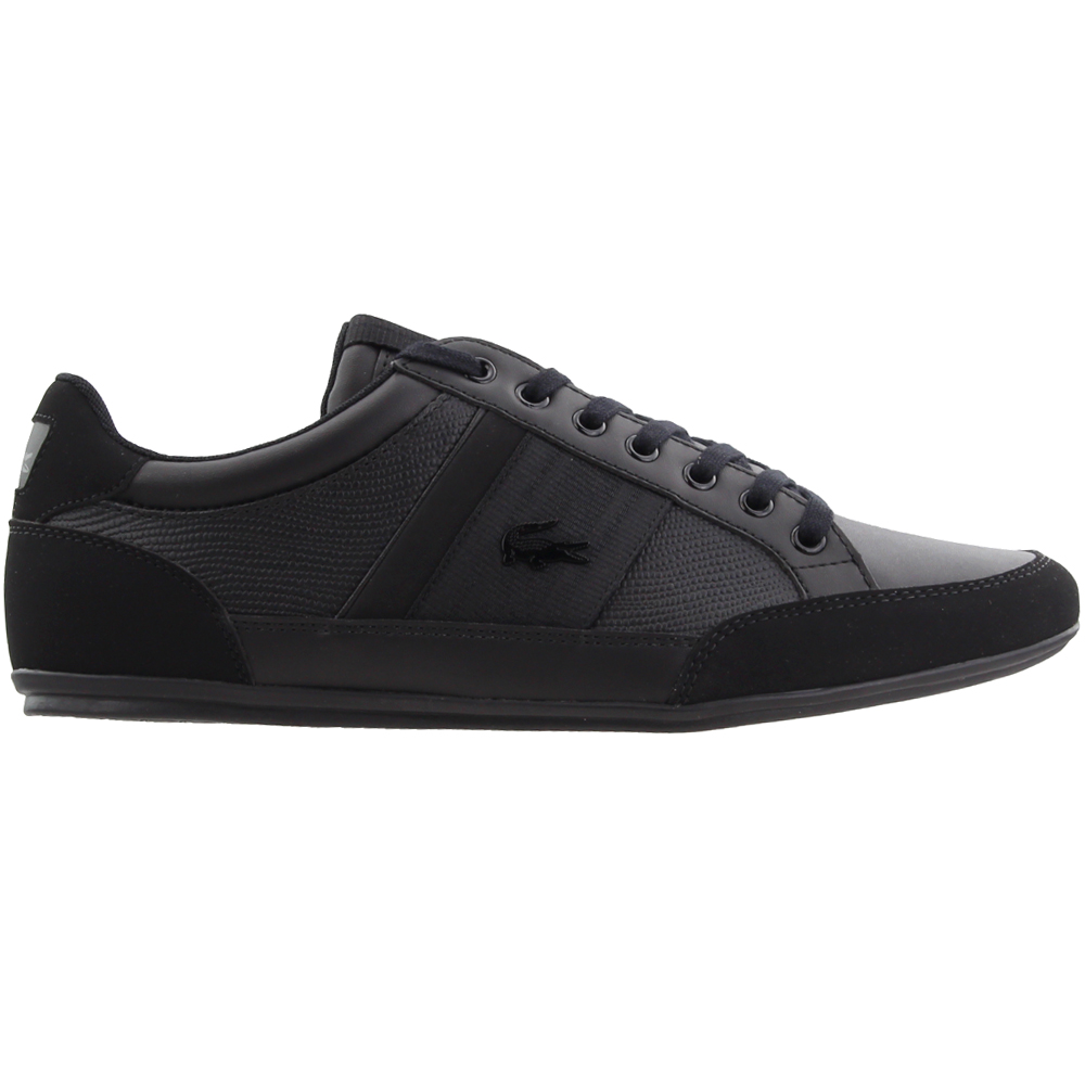 black lacoste sneakers