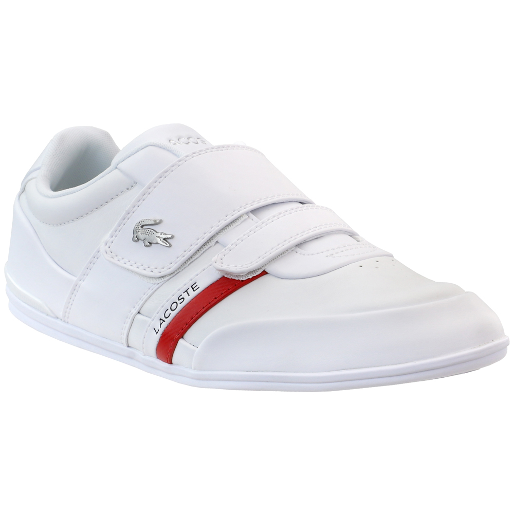 Lacoste Misano Strap Slip On Sneakers White Mens Slip On Sneakers